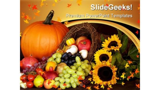 Thanks Giving Season Festival PowerPoint Themes And PowerPoint Slides 0411