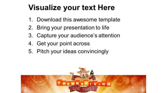 Thanksgiving Cubes Festival PowerPoint Templates And PowerPoint Themes 1012