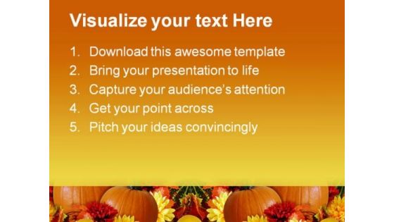 Thanksgiving Harvest Fall Festival PowerPoint Templates And PowerPoint Backgrounds 0811