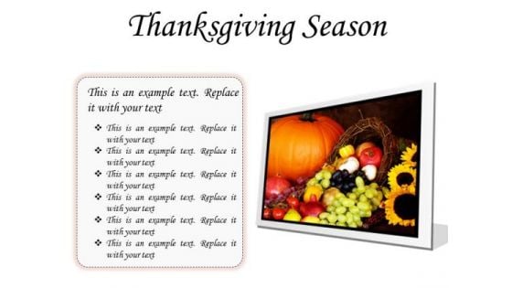 Thanksgiving Season Festival PowerPoint Presentation Slides F