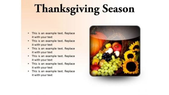 Thanksgiving Season Festival PowerPoint Presentation Slides S