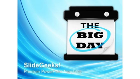 The Big Day Hanging Wall Calendar PowerPoint Templates And PowerPoint Themes 0912 The Big Day Hanging Wall Calendar PowerPoint Templates And PowerPoint Themes 0912