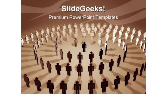 The Boss Unity People PowerPoint Templates And PowerPoint Backgrounds 0811