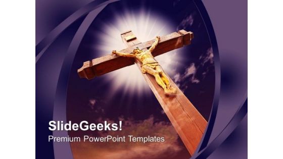 The Crucifixion Christanity PowerPoint Templates And PowerPoint Themes 0712
