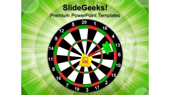 The Darts Hit The Target House PowerPoint Templates And PowerPoint Themes 1012 The Darts Hit The Target House PowerPoint Templates And PowerPoint Themes 1012