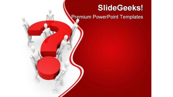 The General Question Business PowerPoint Templates And PowerPoint Backgrounds 0611