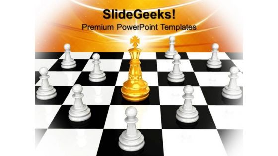 The King Leadership PowerPoint Templates And PowerPoint Themes 0912