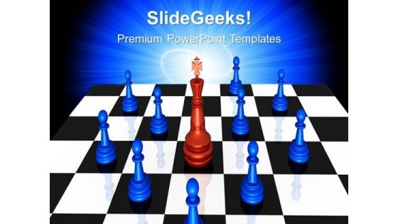 The Leader King Game PowerPoint Templates And PowerPoint Themes 0612