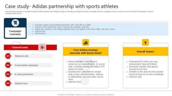 The Marketing Mix Of Case Study Adidas Partnership With Sports Athletes Strategy SS V