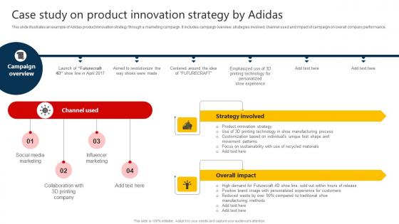 The Marketing Mix Of Case Study On Product Innovation Strategy By Adidas Strategy SS V The Marketing Mix Of Case Study On Product Innovation Strategy By Adidas Strategy SS V