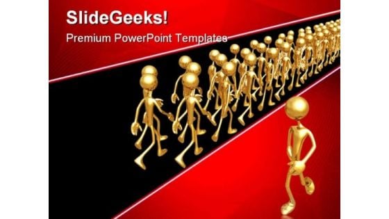 The Other Way Business PowerPoint Themes And PowerPoint Slides 0811