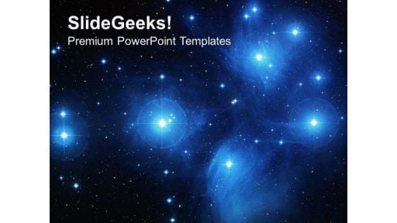 The Pleiades Star Cluster PowerPoint Templates Ppt Backgrounds For Slides 0213