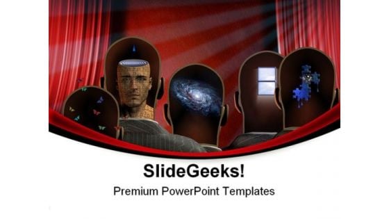 Theater Minds Entertainment PowerPoint Themes And PowerPoint Slides 0711