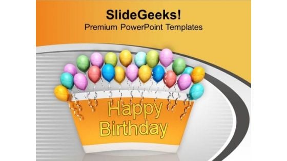 Theme Balloons For Party Celebration PowerPoint Templates Ppt Backgrounds For Slides 0513