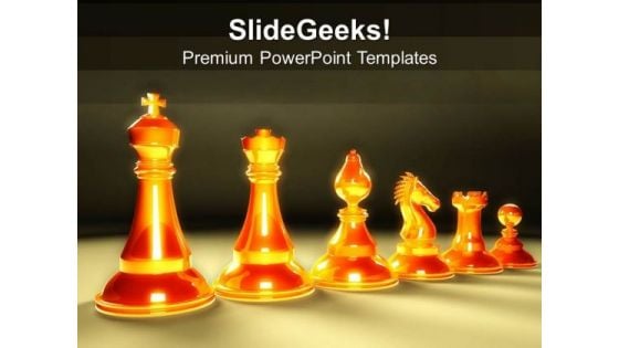 Theme For Rules Of Chess PowerPoint Template 1113