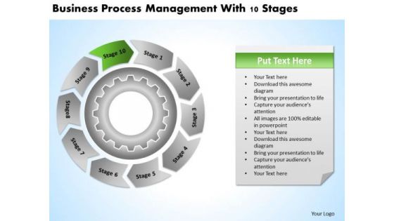 Theme Process Management With 10 Stages Ppt New Business Plan Template PowerPoint Templates