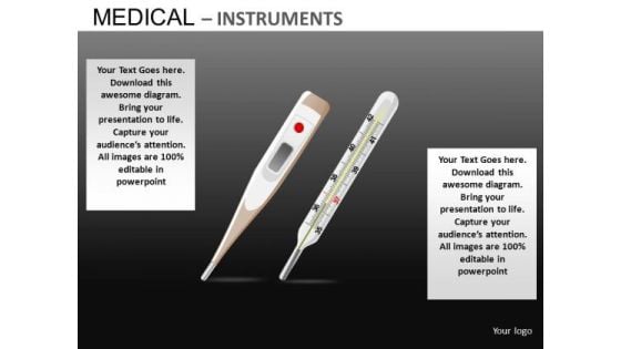 Thermometer Medical PowerPoint Templates Fever PowerPoint Slides