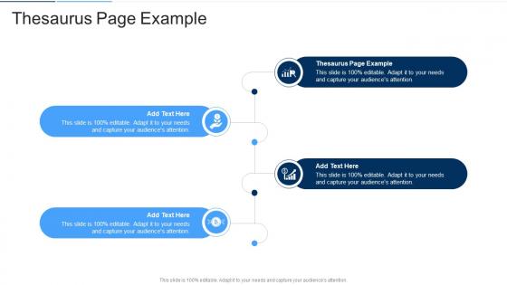 Thesaurus Page Example In Powerpoint And Google Slides Cpb