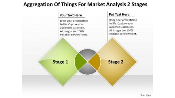 Things For Market Analysis 2 Stages How To Do Business Plan PowerPoint Templates