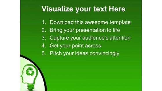 Think About Recycling Technology PowerPoint Templates And PowerPoint Themes 0712