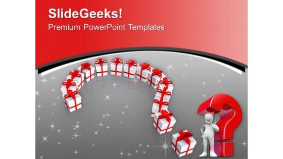 Think About The Gift PowerPoint Templates Ppt Backgrounds For Slides 0413