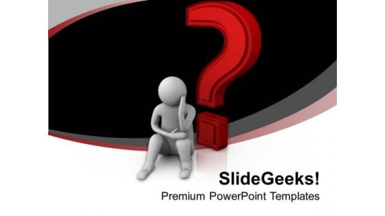 Think About The Right Solution PowerPoint Templates Ppt Backgrounds For Slides 0613