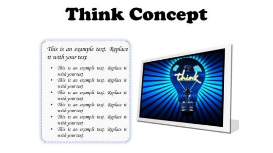 Think Concept Business PowerPoint Presentation Slides F