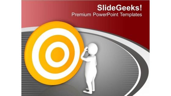 Think For Right Targets In Business PowerPoint Templates Ppt Backgrounds For Slides 0713