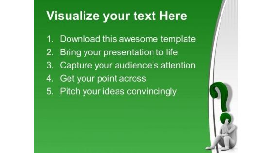 Think Of The Solution To The Problem PowerPoint Templates Ppt Backgrounds For Slides 0613