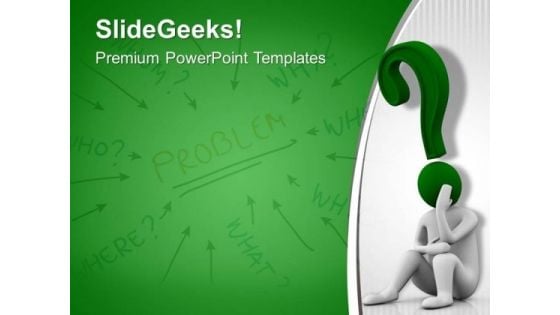 Think Of The Solution To The Problem PowerPoint Templates Ppt Backgrounds For Slides 0613