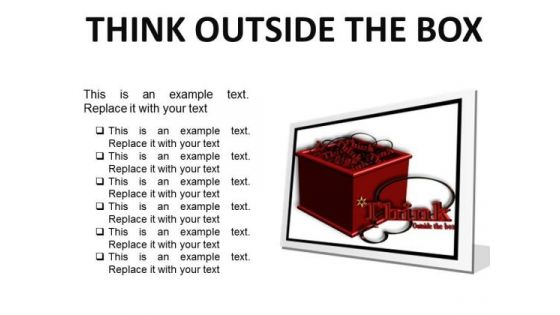 Think Outside The Box Business PowerPoint Presentation Slides F