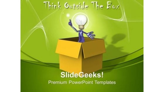 Thinking Outside The Box Idea Technology PowerPoint Templates And PowerPoint Themes 1112