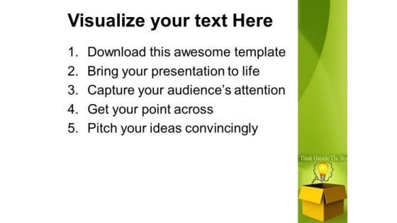Thinking Outside The Box Technology PowerPoint Templates And PowerPoint Themes 0812