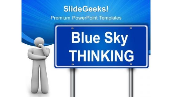 Thinking Signpost Metaphor PowerPoint Templates And PowerPoint Themes 0512 Thinking Signpost Metaphor PowerPoint Templates And PowerPoint Themes 0512