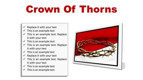 Thorns Of Crown Religion PowerPoint Presentation Slides F