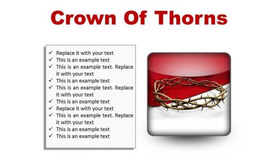 Thorns Of Crown Religion PowerPoint Presentation Slides S