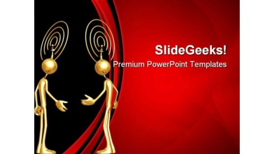 Thought Transmission People PowerPoint Templates And PowerPoint Backgrounds 0811