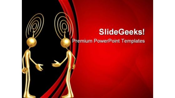 Thought Transmission People PowerPoint Themes And PowerPoint Slides 0811