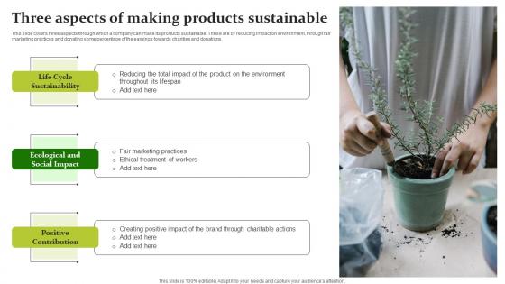 Three Aspects Of Making Products Sustainable Workplace Development Brochure Pdf