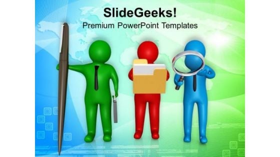 Three Different People With New Ideas PowerPoint Templates Ppt Backgrounds For Slides 0713 Three Different People With New Ideas PowerPoint Templates Ppt Backgrounds For Slides 0713