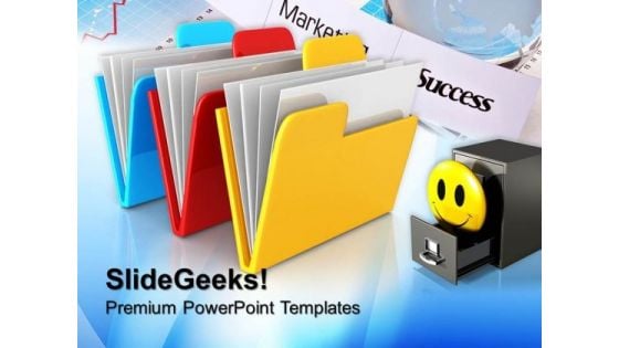 Three Folder Computer PowerPoint Templates And PowerPoint Themes 0712