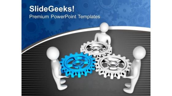 Three Gear Process Can Be Used For Business PowerPoint Templates Ppt Backgrounds For Slides 0713