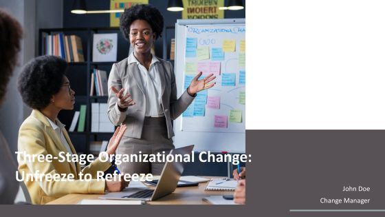 Three Stage Organizational Change Unfreeze To Refreeze PPT Guidelines AT