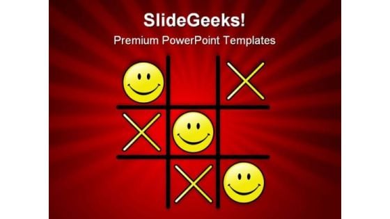 Tic Tac Toe Winning Game PowerPoint Themes And PowerPoint Slides 0811