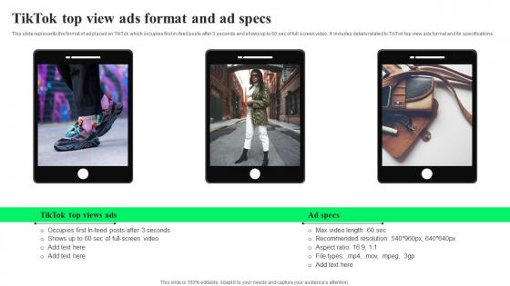 TikTok Top View Ads Format Ad Specs TikTok Advertising Strategies To Provide Effective Mockup Pdf