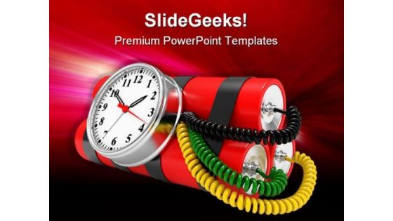 Time Bomb Future PowerPoint Template 1110