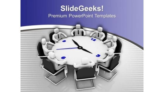 Time Bound Meeting Is Very Important PowerPoint Templates Ppt Backgrounds For Slides 0713