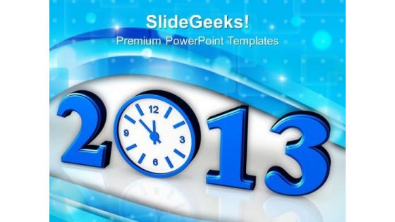 Time Concept With Clock New Year Festival PowerPoint Templates Ppt Backgrounds For Slides 1112