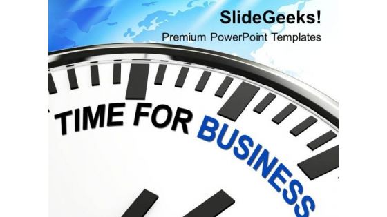 Time For Business Improvement PowerPoint Templates Ppt Backgrounds For Slides 0313