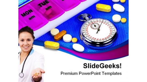 Time For Medication Medical PowerPoint Themes And PowerPoint Slides 0311